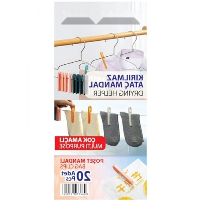Rüzgar Geçirmez Çamaşır Mandalı - Dayanıklı Plastik