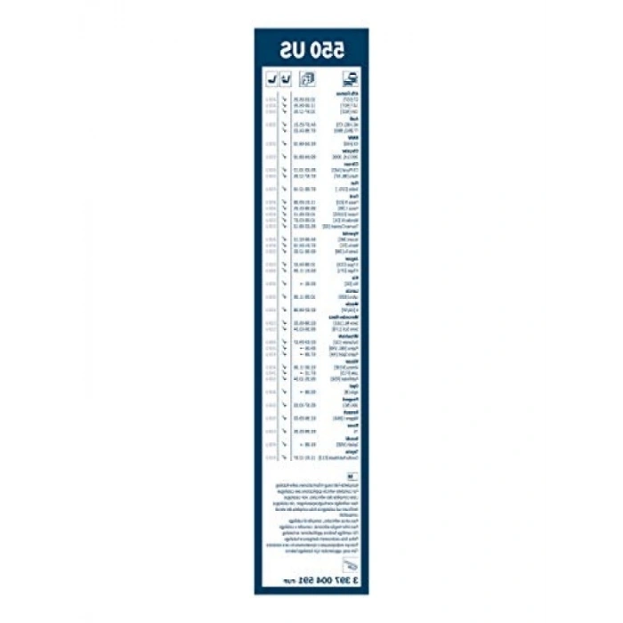 Rüzgarlıklı Tekli Silecek, 550 mm