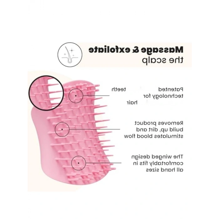 Saç Derisi Masaj Fırçası, Tangle Teezer Tarzı, Pretty Pink
