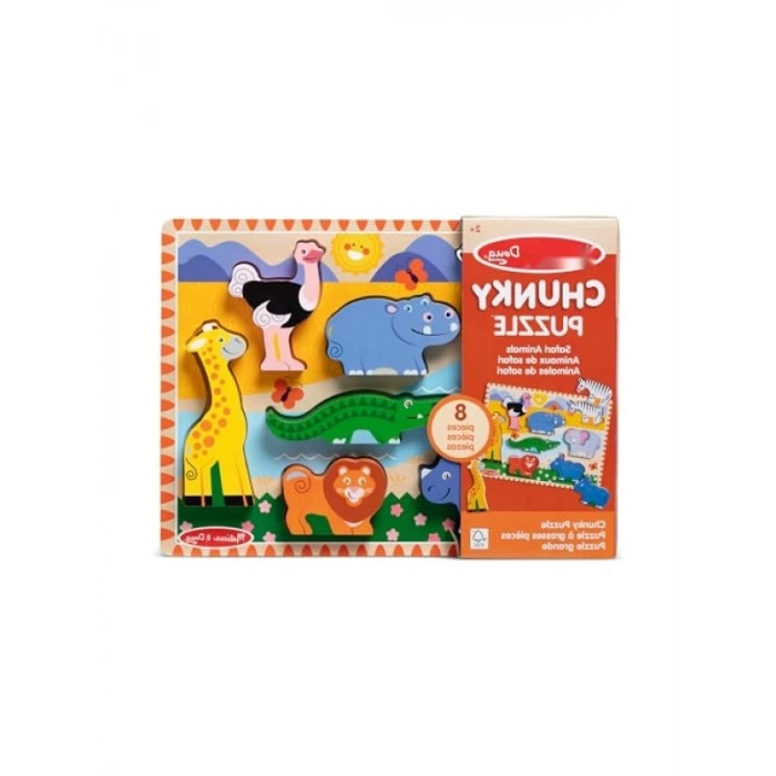 Safari Temalı Ahşap Yapboz, 8 Parça