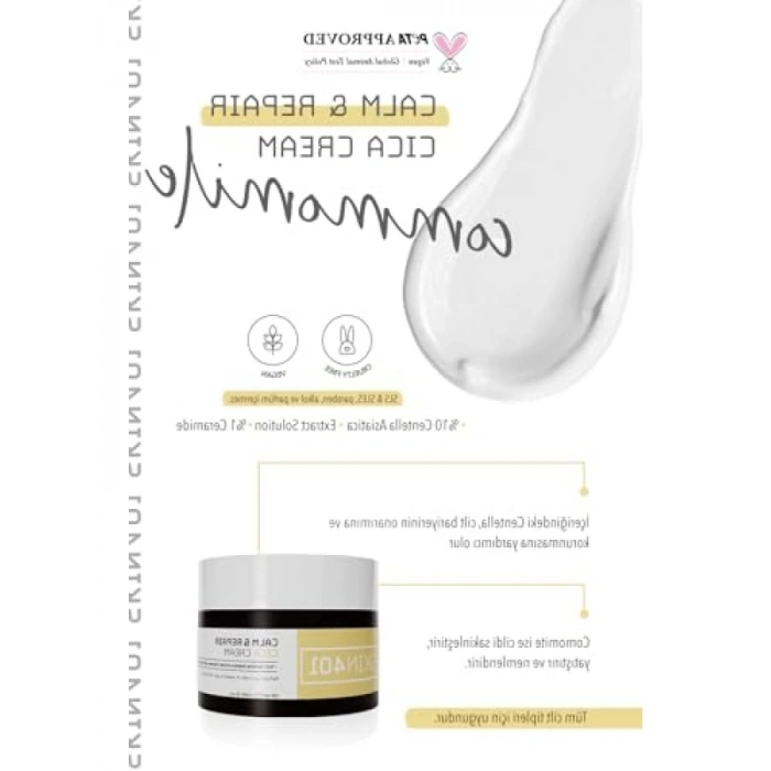 Sakinleştirici ve Bariyer Onarıcı Cilt Kremi 50ml
