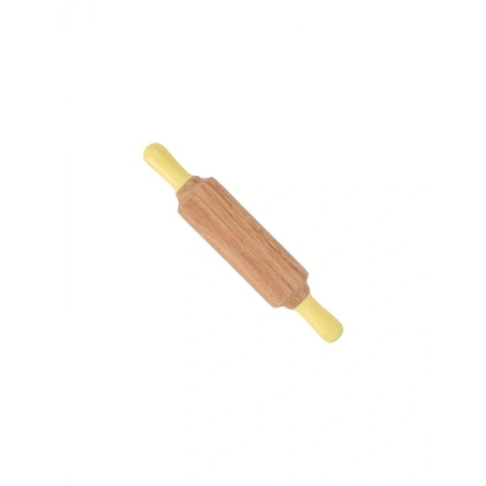 Sarı Ahşap Mini Merdane