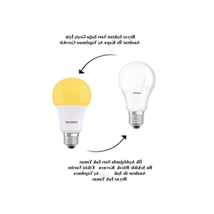 Sarı Işıkla Sinek Kovucu Ampul - 8W E27 Duy