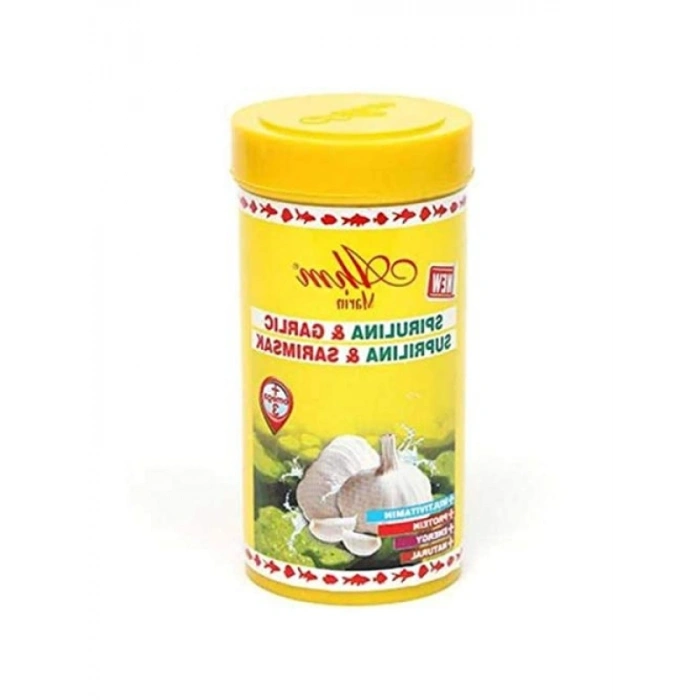Sarımsaklı Spirulina Balık Yemi - 250 ML