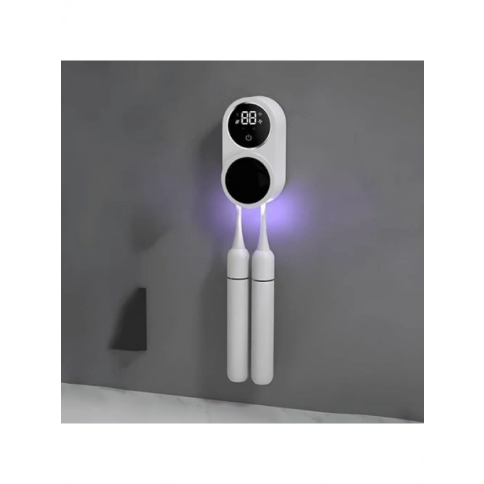 Şarj Edilebilir Diş Fırçası Tutacağı ve UV Sterilizatör, 1800mAh