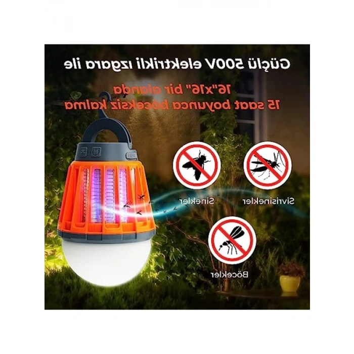 Şarj Edilebilir Elektrikli Sivrisinek Kovucu Lamba - Taşınabilir LED Işık