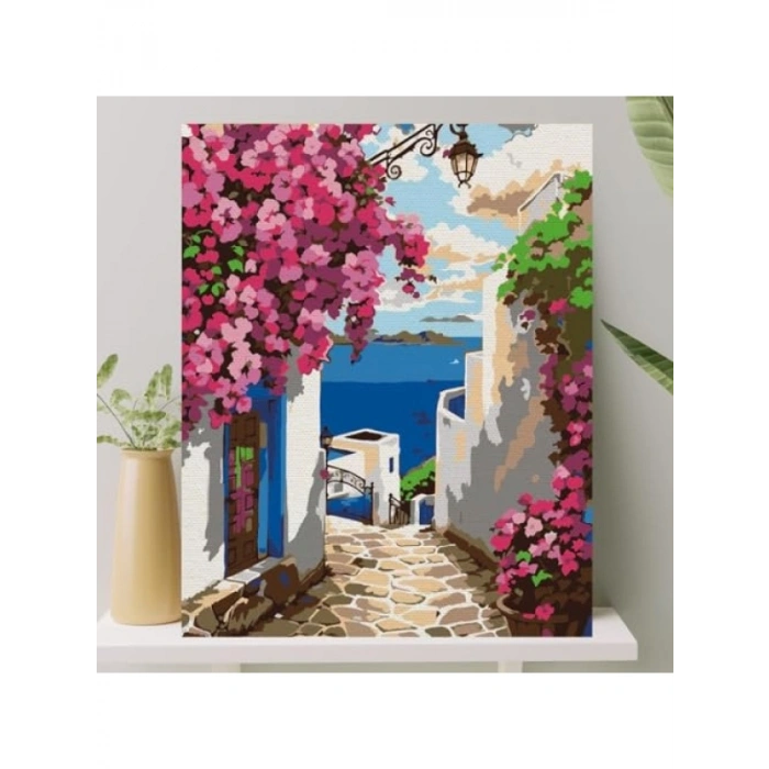 Sayılarla Boyama Tuval Seti - 40x50 cm, Fırça ve Boya Dahil