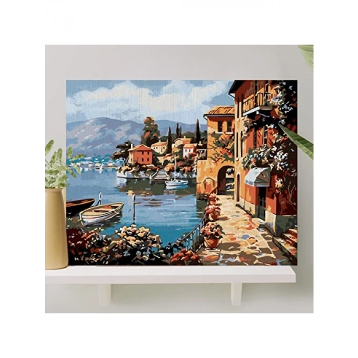 Sayılarla Boyama Tuval Seti, 40x50 CM - Fırça ve Boya Dahil