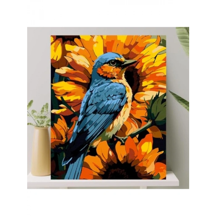 Sayılarla Boyama Tuval Seti Fırça ve Boya Dahil (40x50 cm)