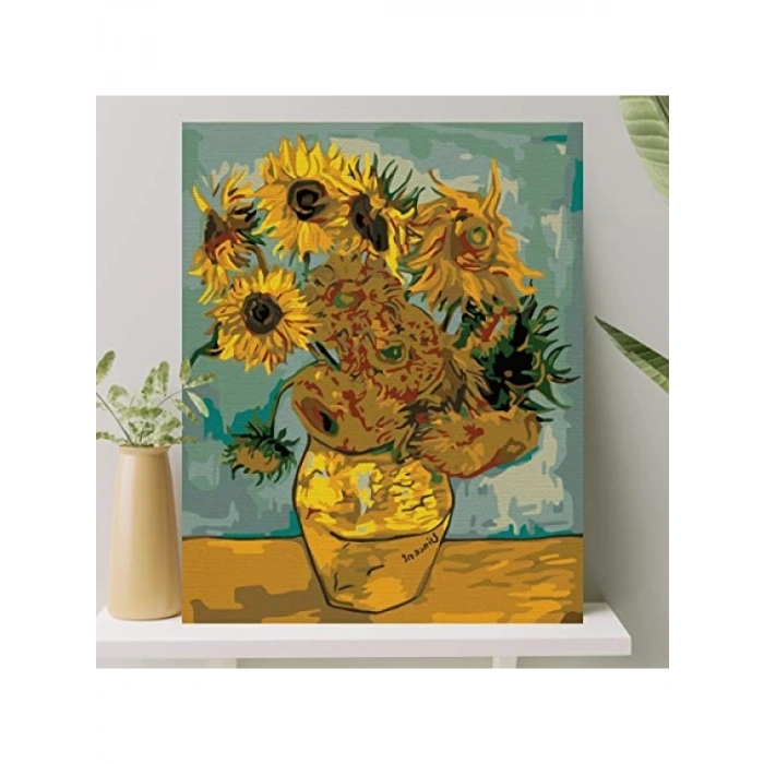 Sayılarla Boyama Tuval Seti, Fırça ve Boya Dahil - 40x50 cm