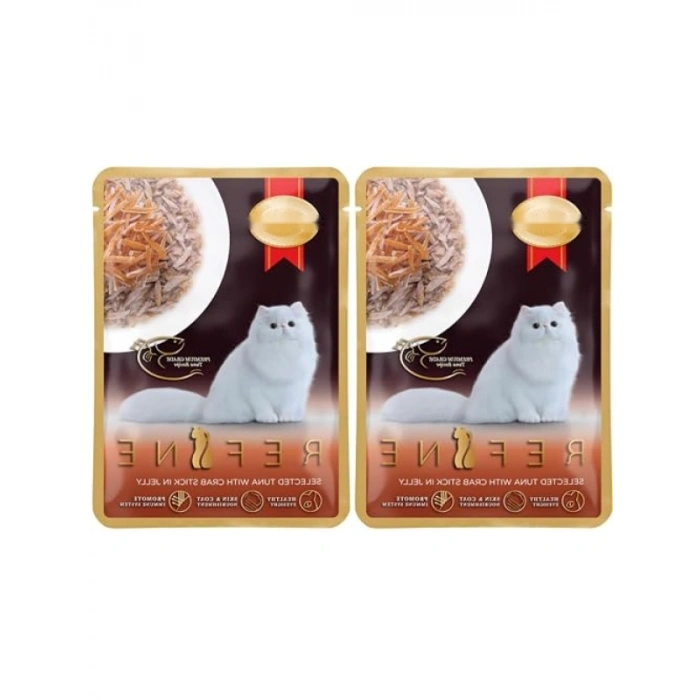 Seçkin Ton Balıklı Yengeç Çubukları ile Jöle İçinde 70 Gr (2 Paket)