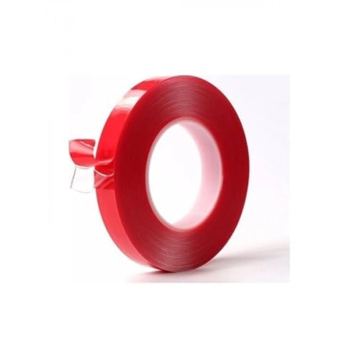Şeffaf Çift Taraflı Akrilik Bant 15 mm X 10 m