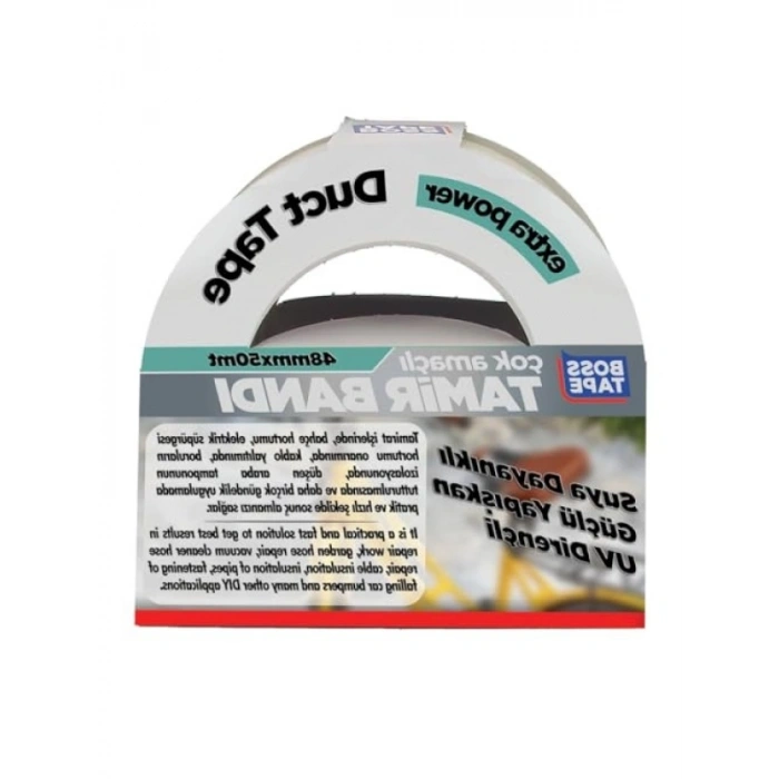 Şeffaf Duct Bant, 48mm x 50m, Yüksek Dayanıklılık
