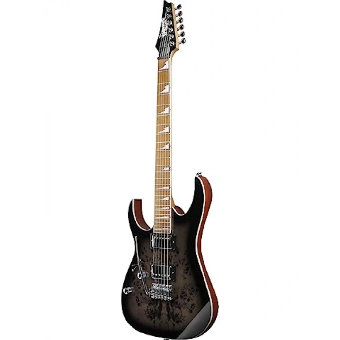 Şeffaf Kahverengi - Siyah Patinajlı Elektro Gitar