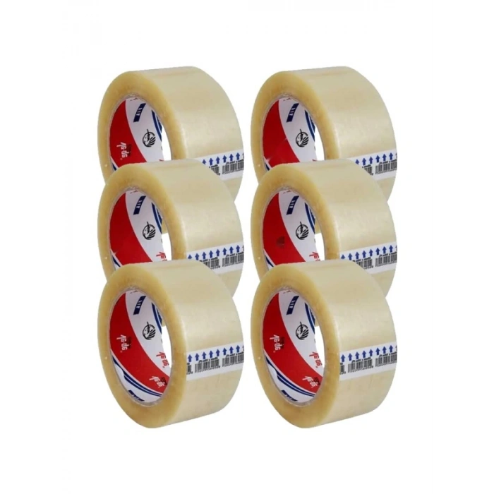 Şeffaf Koli Bandı, 45mm Genişlik, 100m Uzunluk, 6 ADET