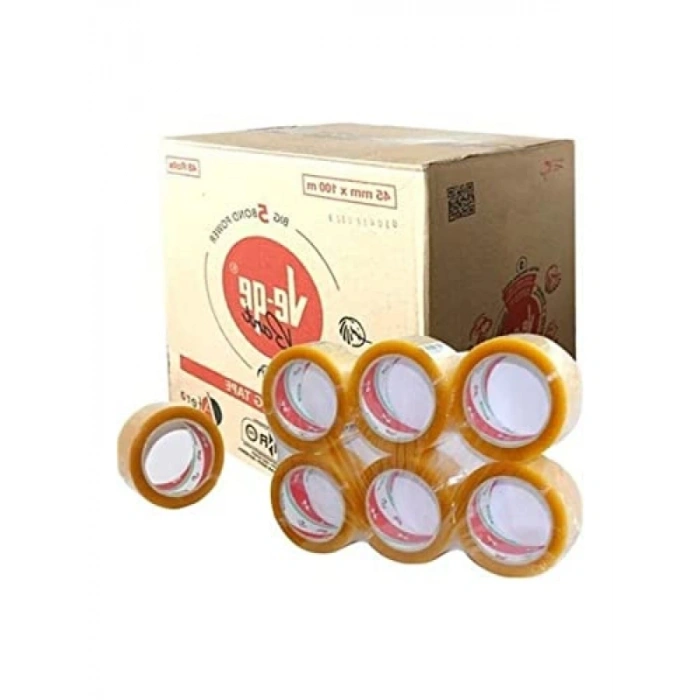 Şeffaf Koli Bandı, 45x100 mm, 10 Adet Set