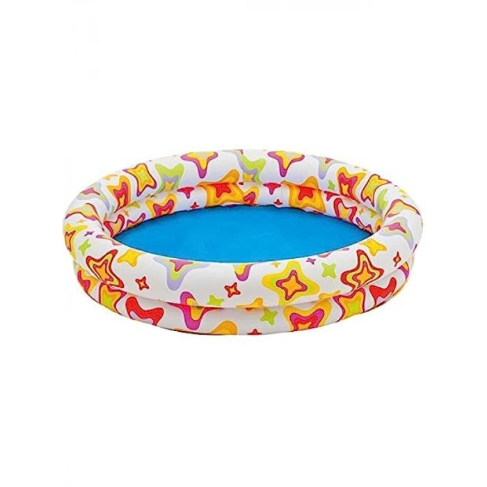 Şeffaf Meyve Desenli İki Bölmeli Havuz - 122 cm