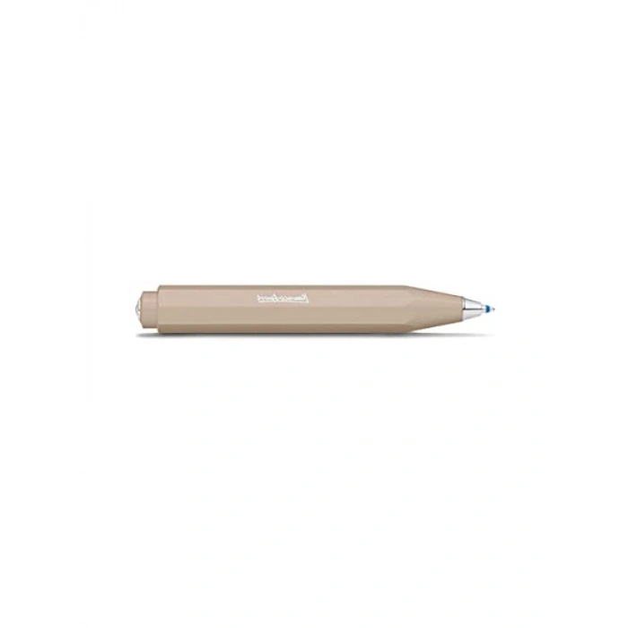Sekizgen Akrilik Gövde Tükenmez Kalem, 10.5 cm