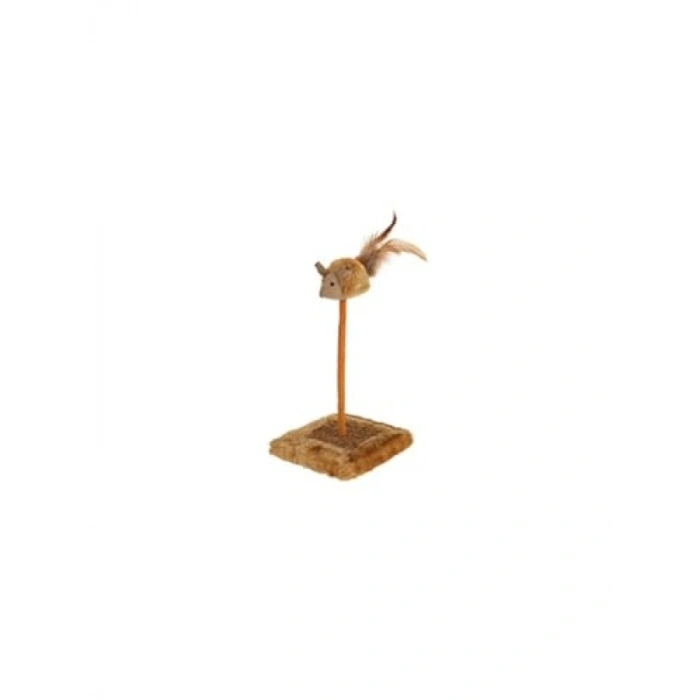 Sesli Fare Başlıklı Kedi Tırmalama Oyuncağı