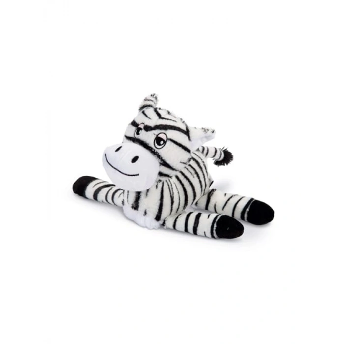 Sesli Peluş Köpek Oyuncağı, Zebra Desenli (Siyah/Beyaz)