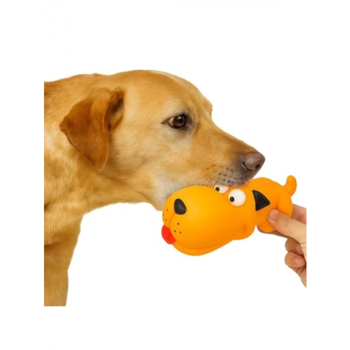 Sesli Uzun Köpek Oyuncağı - Dayanıklı Çiğneme Oyuncağı