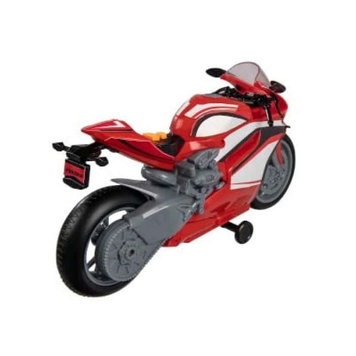 Sesli ve Işıklı Motorsiklet Oyuncağı - Kırmızı