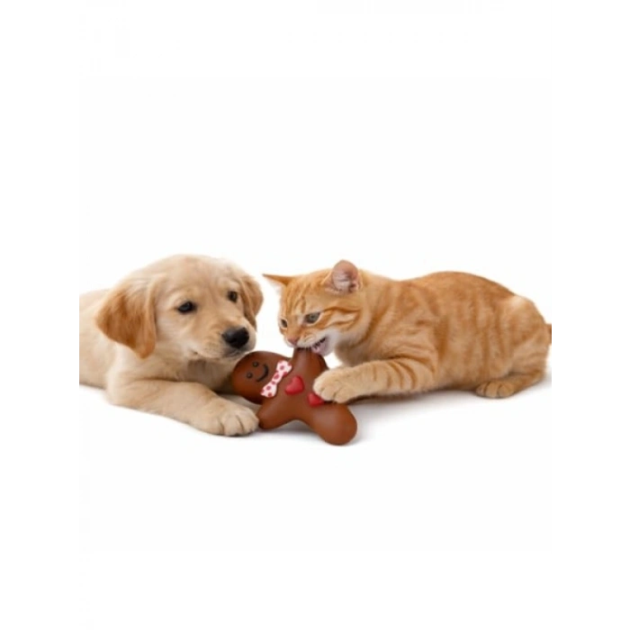 Sesli Yılbaşı Temalı Kedi ve Köpek Oyuncağı