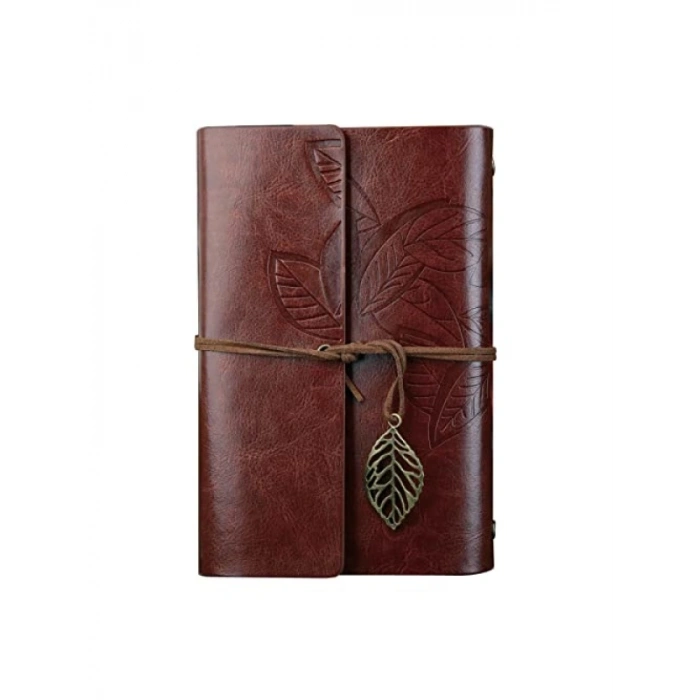 Seyahat için Doldurulabilir Vintage Not Defteri - 105 x 145 mm