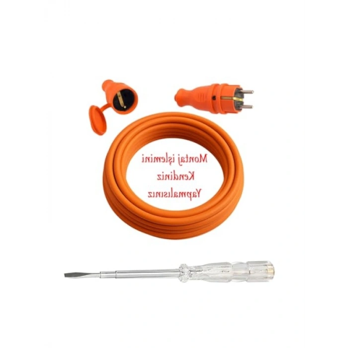 Seyyar 5 Metre Uzatma Kablosu - 3x2.5 mm Kaliteli Elektrik Kablo
