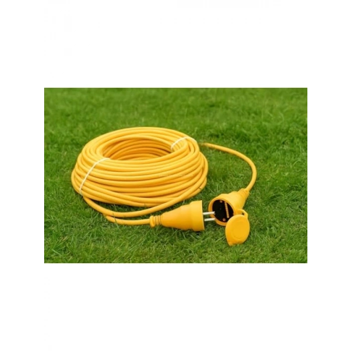 Seyyar Uzatma Kablosu, 30 Metre, Kapaklı Prizli