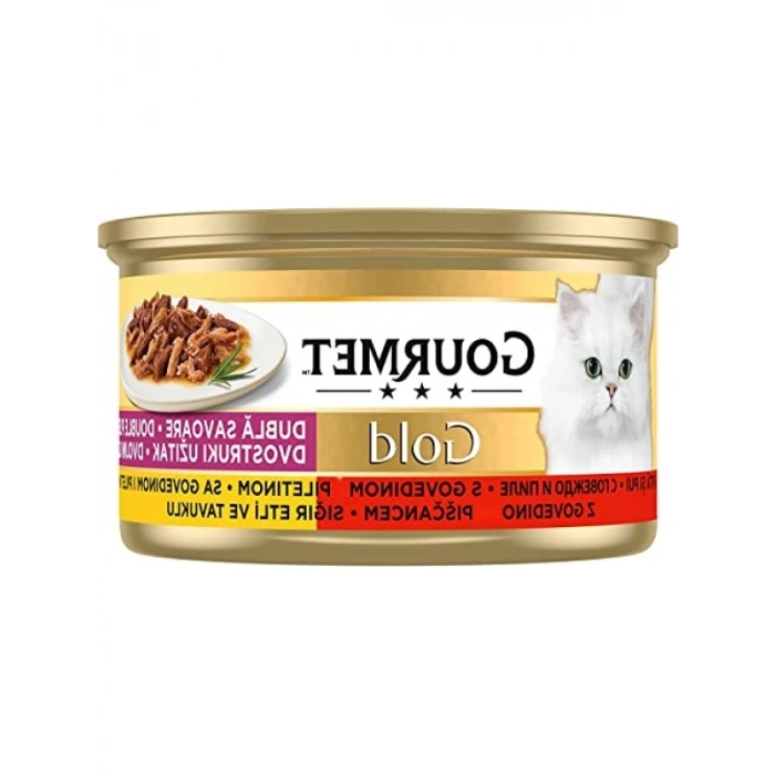 Sığır Etli ve Tavuklu Yaş Kedi Maması (24 x 85 gr)