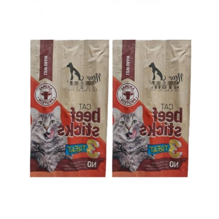Sığır Etli Yumuşak Kedi Ödül Maması, 5 Gram x 3 Adet, 3lü Paket