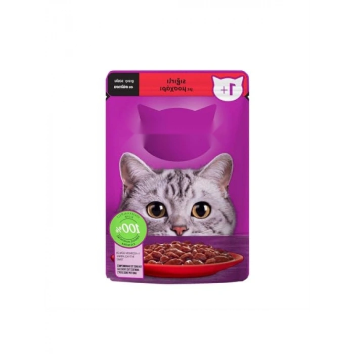 Sığırlı Yaş Kedi Maması 85 G Tekli Paket
