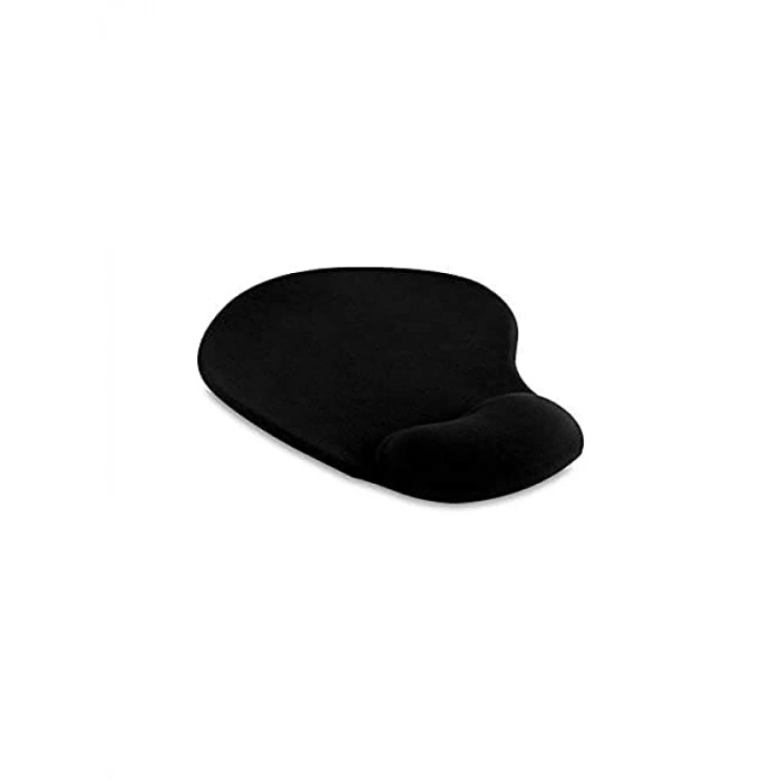 Silikon Bilek Destekli Siyah Mouse Pad - 1.2 x 23 x 28 cm