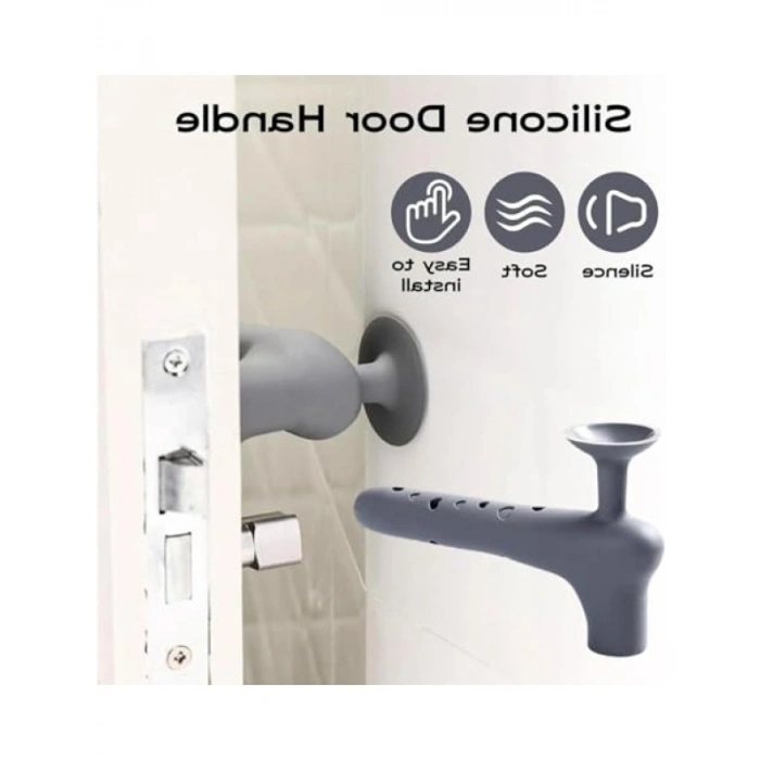 Silikon Kapı Kolu Kılıfı - Gürültü Azaltıcı, Çizik ve Darbe Koruyucu, Kolay Takılabilir