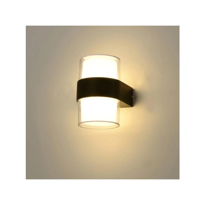 Silindir Led Aplik - 12 Watt, IP54, İç ve Dış Mekan