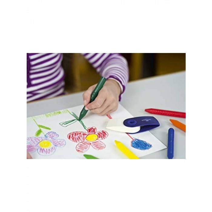 Silinebilir Ergonomik Jumbo Mum Boya Seti - 12 Renk