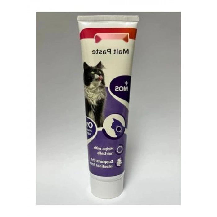 Sindirim Destekleyici Kedi Macunu, Malt ve Bıo-Mos İçerikli, 100 Gr