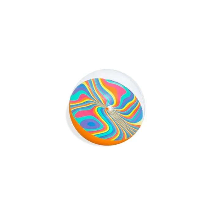 Şişme Plaj Topu - Tie-Dye Tasarım, 46 cm