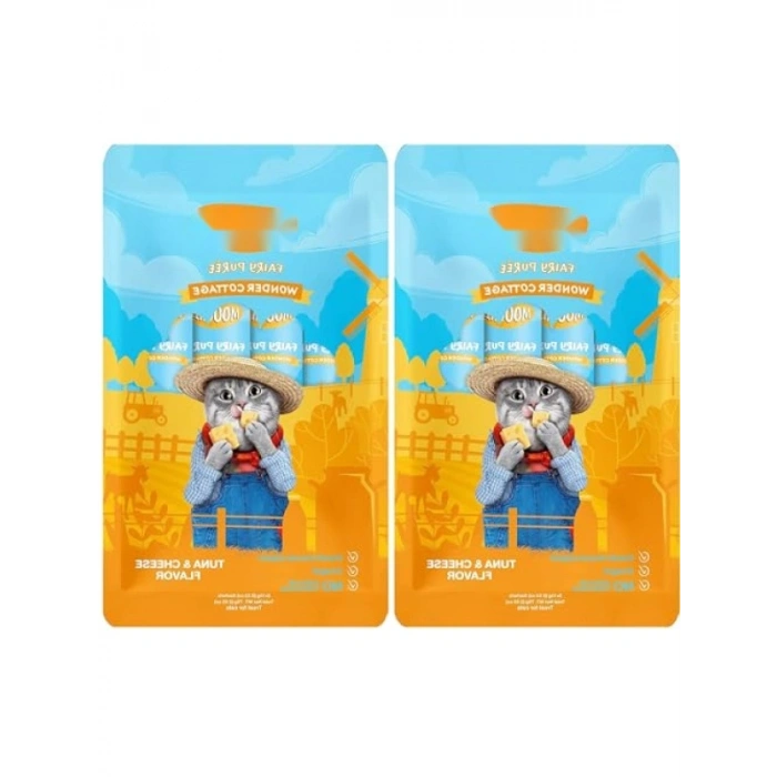 Sıvı Kedi Ödülü, Ton-Peynir, 5x15 gr (2 Paket)