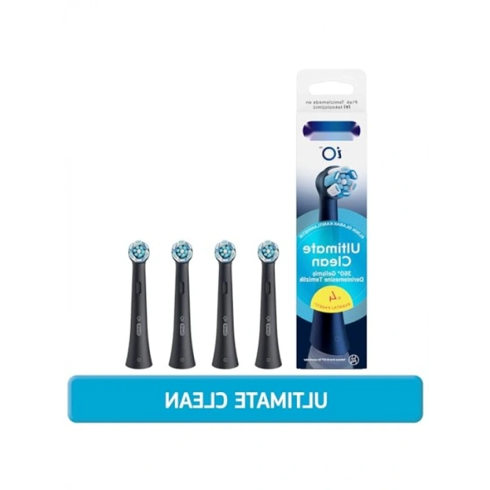 Siyah Diş Fırçası Yedek Başlığı 4 Adet - Etkili Temizlik