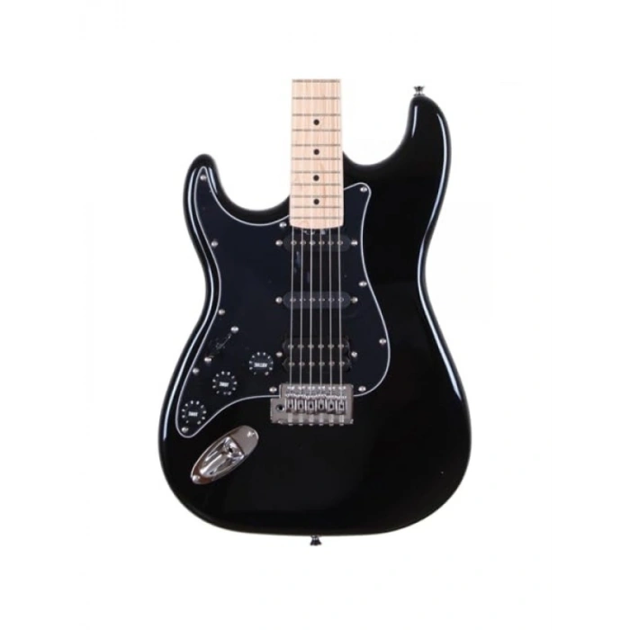 Siyah Elektro Gitar - 6 Dize ile Profesyonel Tasarım