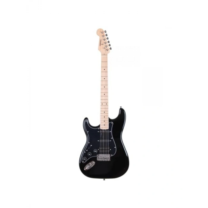 Siyah Elektro Gitar - 6 Dize ile Profesyonel Tasarım