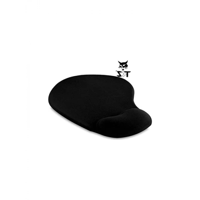 Siyah Ergonomik Suya Dayanıklı Bileklikli Mouse Pad