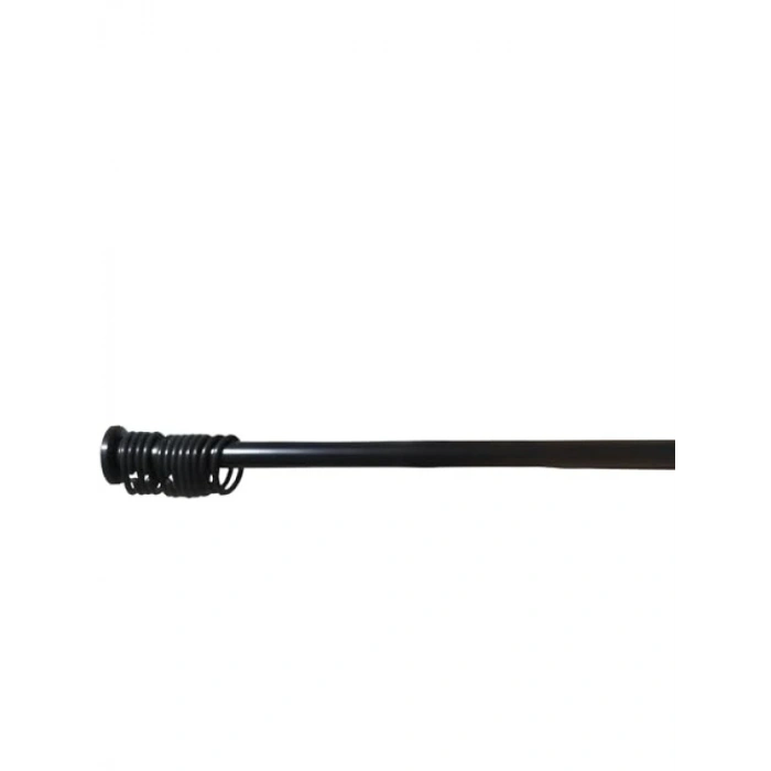 Siyah Metal Banyo Perde Borusu, 90 cm - 130 cm Ayarlanabilir