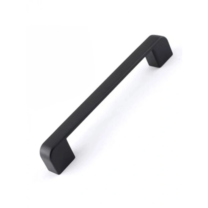 Siyah Metal Çekmece Kulpları - 10 Adet, 160 mm