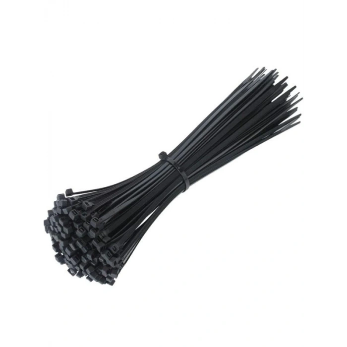Siyah Plastik Kablo Bağı - 3,6x250 mm (100 Adet)