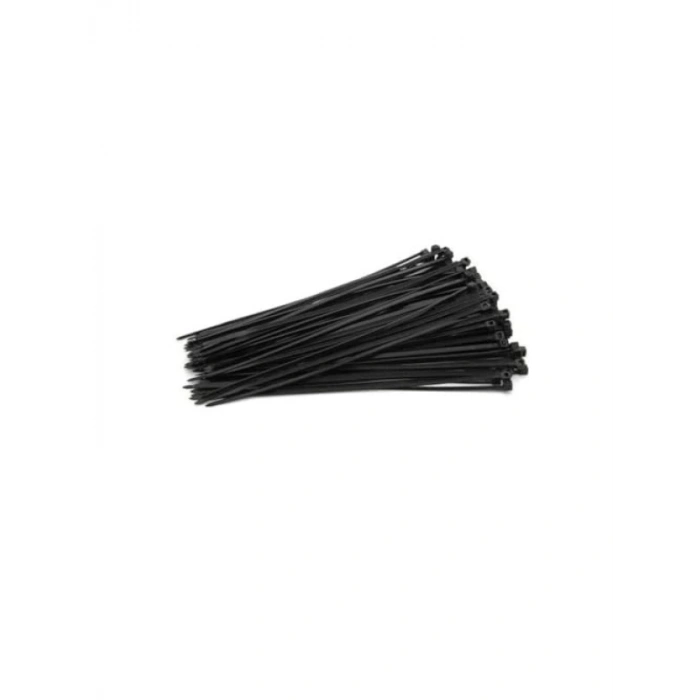 Siyah Plastik Kablo Bağı - 4.8x300mm (100 Adet)