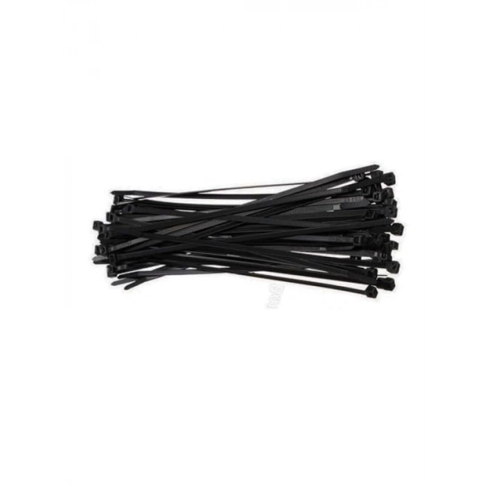 Siyah Plastik Kablo Bağı - 4.8x300mm (100 Adet)