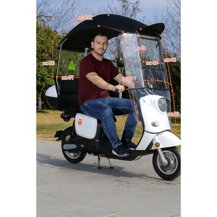 Siyah Renk Motorsiklet Tentesi